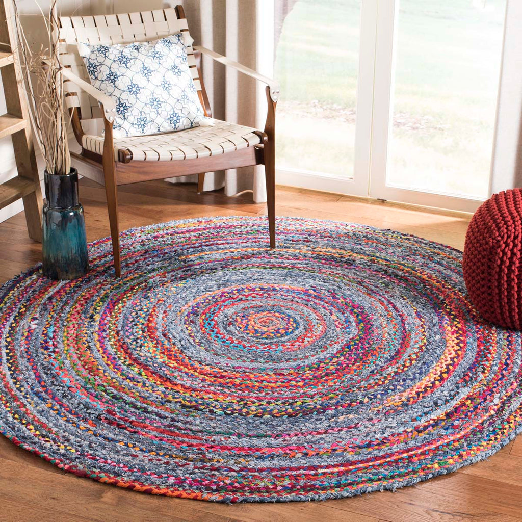 Safavieh Braided Rug Collection BRD250L - Blue / Red