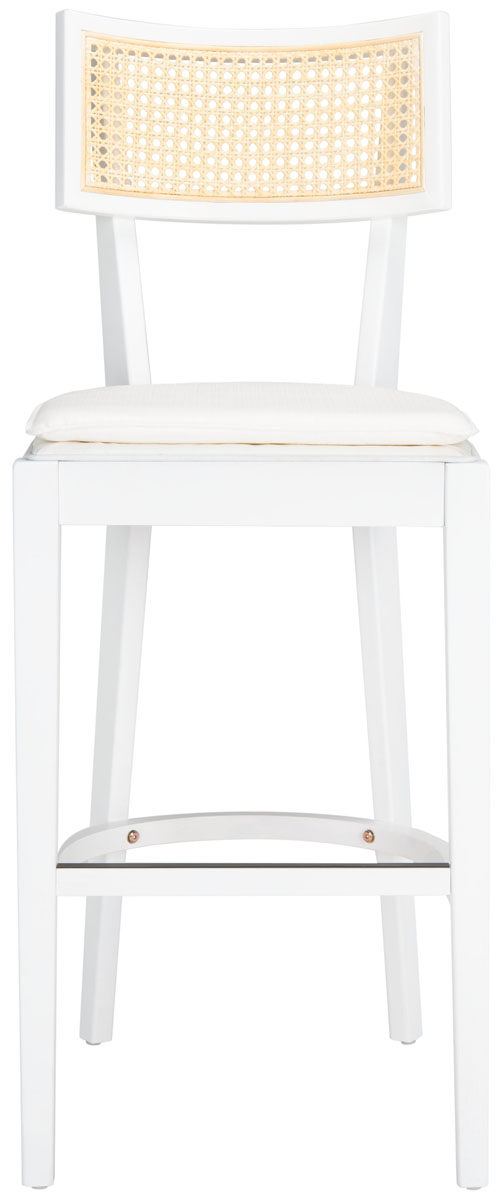 Safavieh Galway Cane Bar Stool White / Natural Safavieh Home