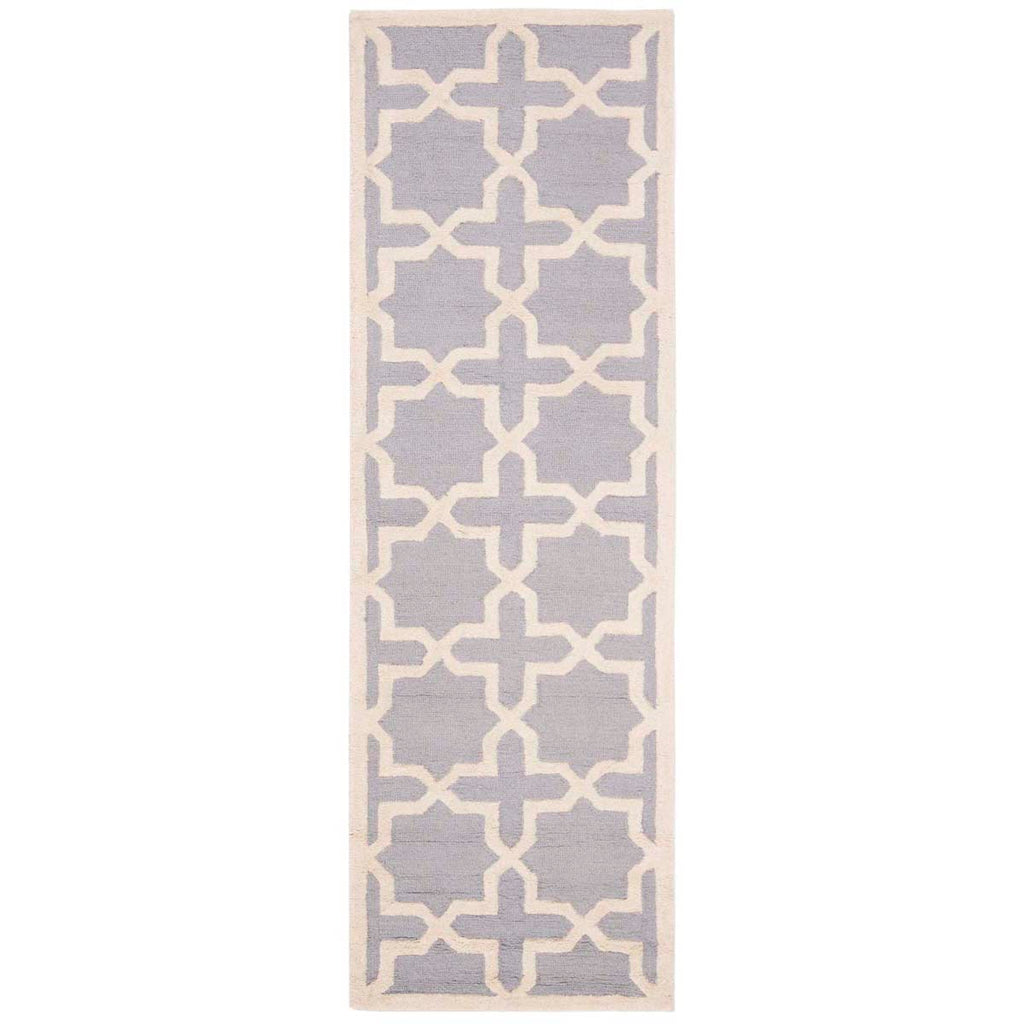 Safavieh Cambridge Rug Collection CAM125D - Silver / Ivory