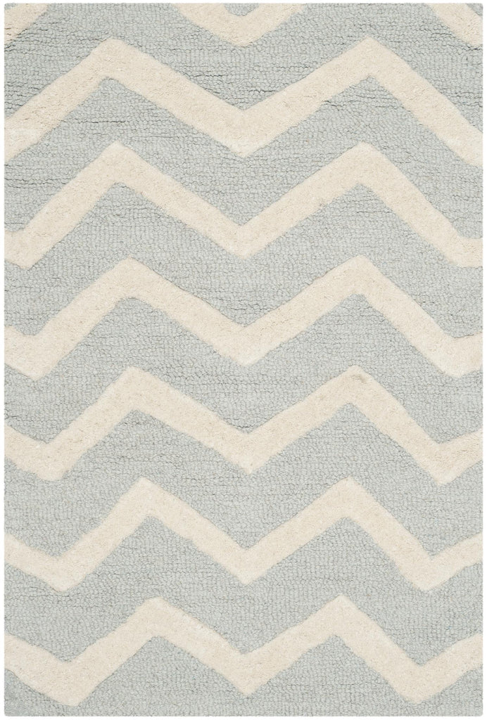 Contemporary Accent Rug, CAM714G, 60 X 91 cm in Grey / Ivory