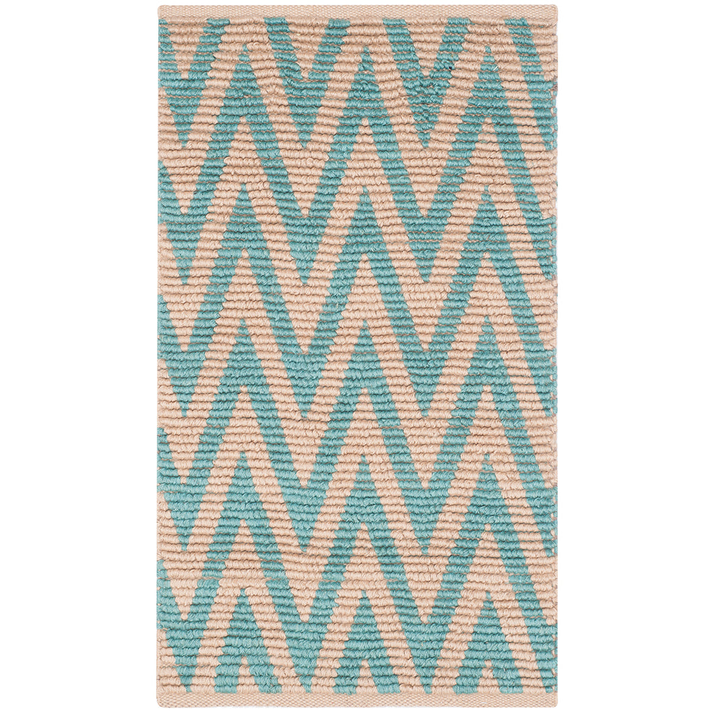 Safavieh Cape Cod Rug Collection CAP863J - Natural / Turquoise