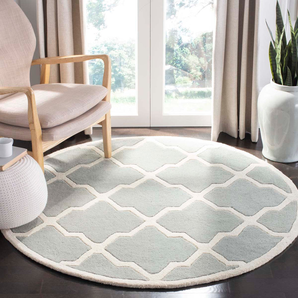 Safavieh Chatham Rug Collection CHT735E - Grey / Ivory
