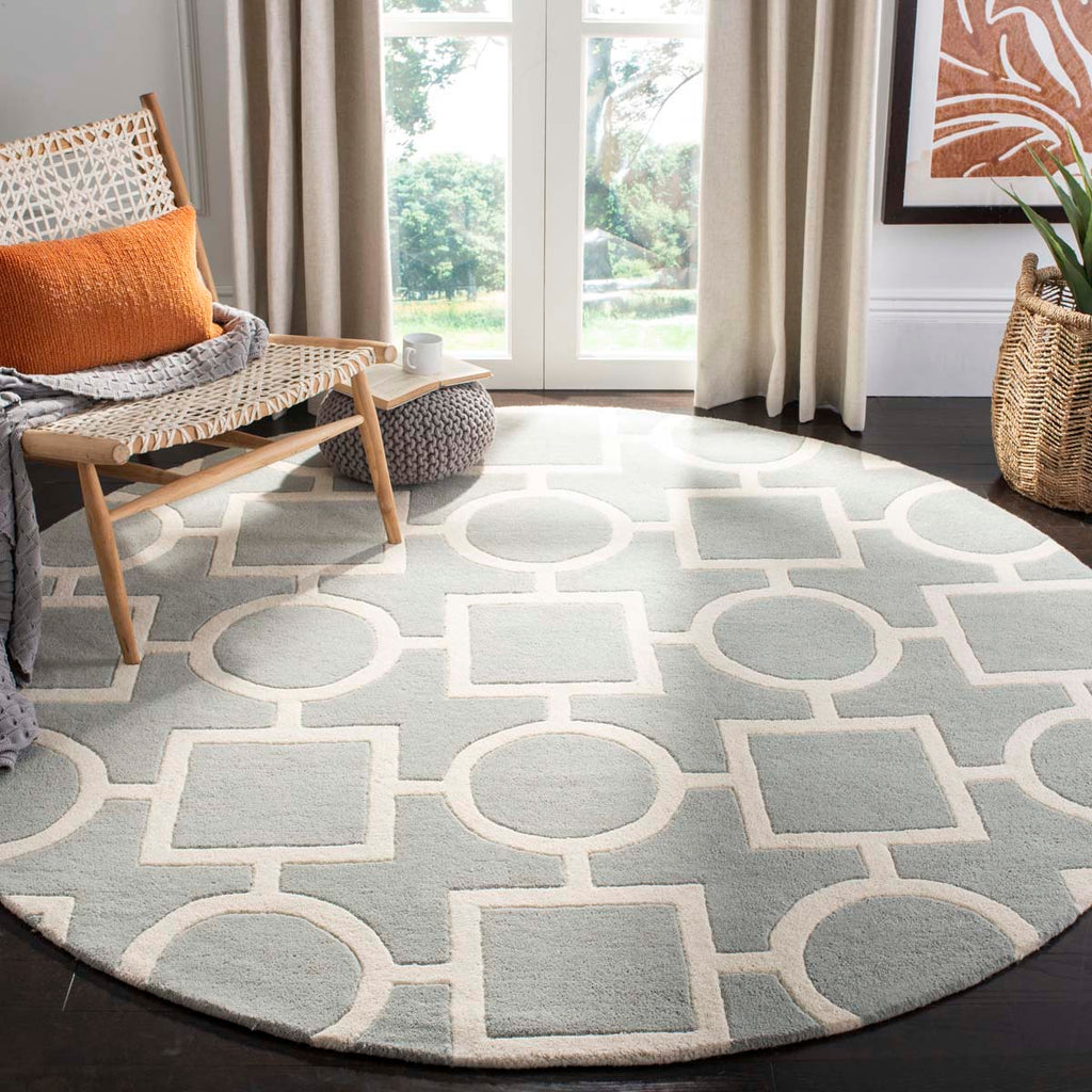 Safavieh Chatham Rug Collection CHT737E - Grey / Ivory