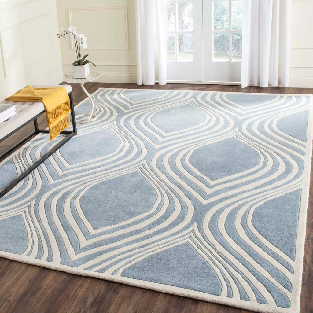 Safavieh Chatham Rug Collection CHT758B - Blue / Ivory