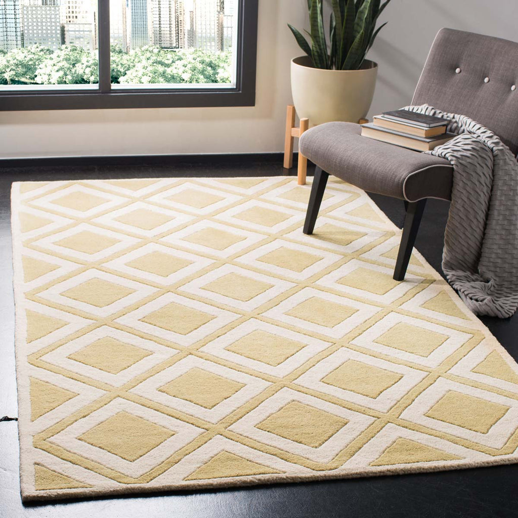 Safavieh Chatham Rug Collection CHT759L - Gold / Ivory