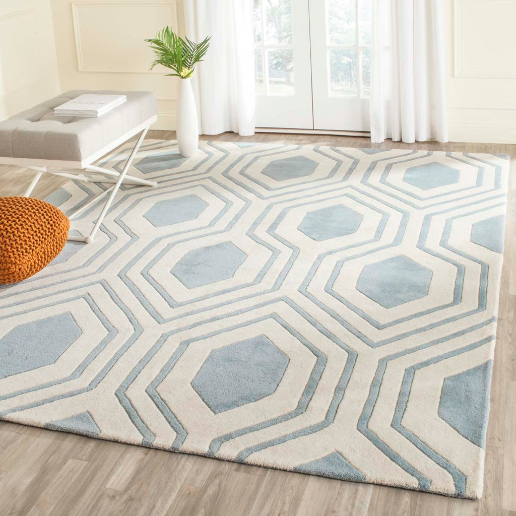 Safavieh Chatham Rug Collection CHT760B - Blue / Ivory