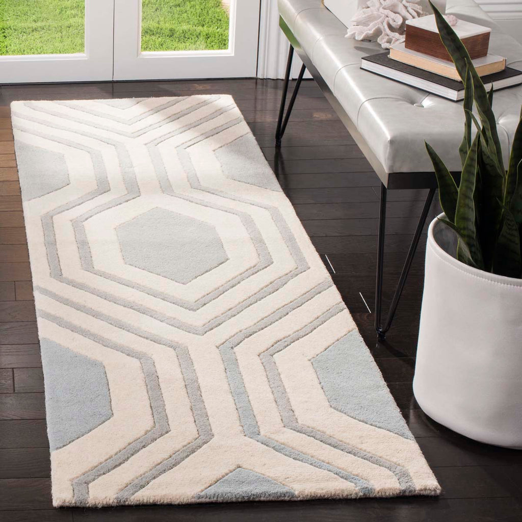 Safavieh Chatham Rug Collection CHT760E - Grey / Ivory