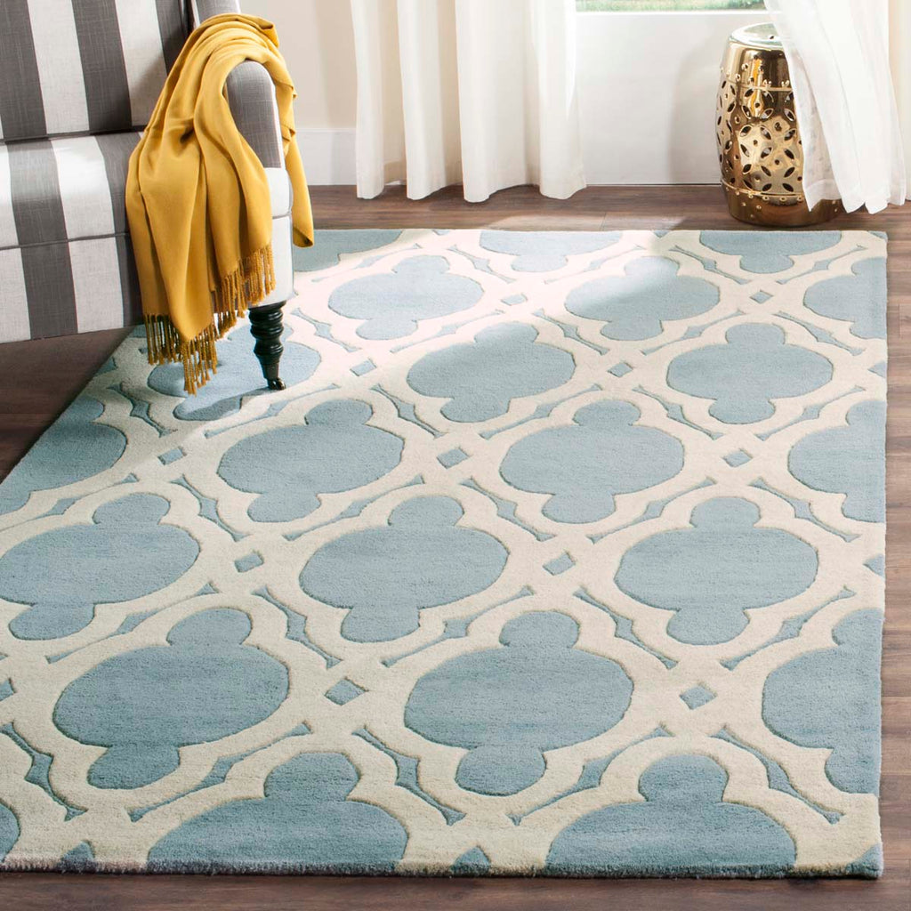 Safavieh Chatham Rug Collection CHT762B - Blue / Ivory