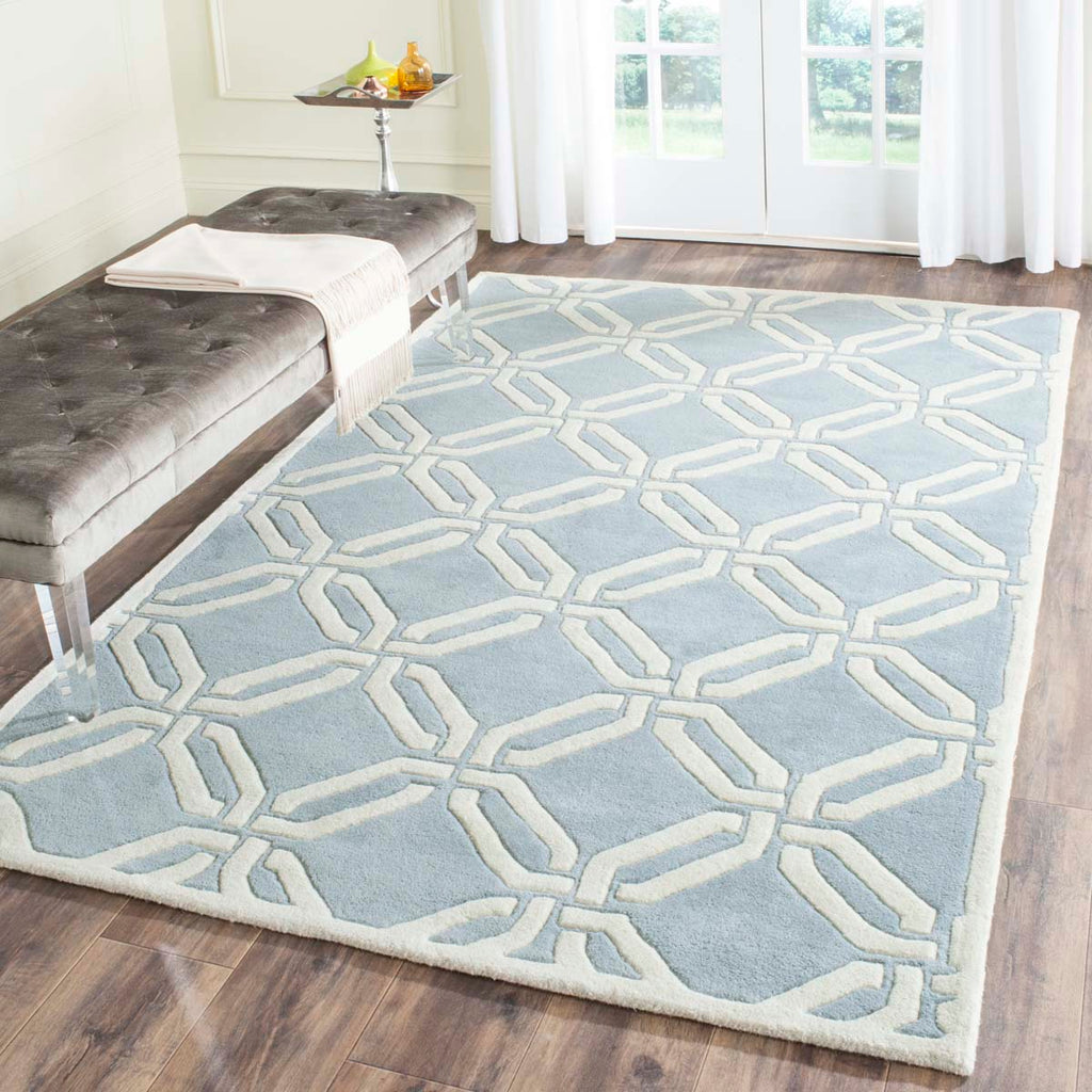 Safavieh Chatham Rug Collection CHT763B - Blue / Ivory