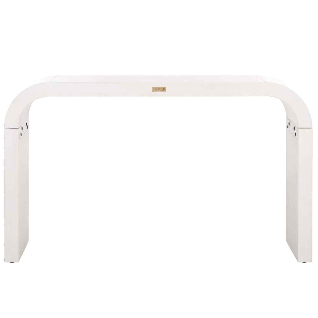 Safavieh Liasonya Curved Console Table - White Wash