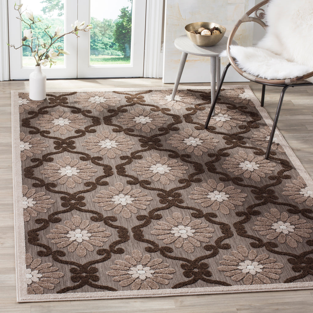 Safavieh Cottage Rug Collection COT922P - Light Brown / Brown