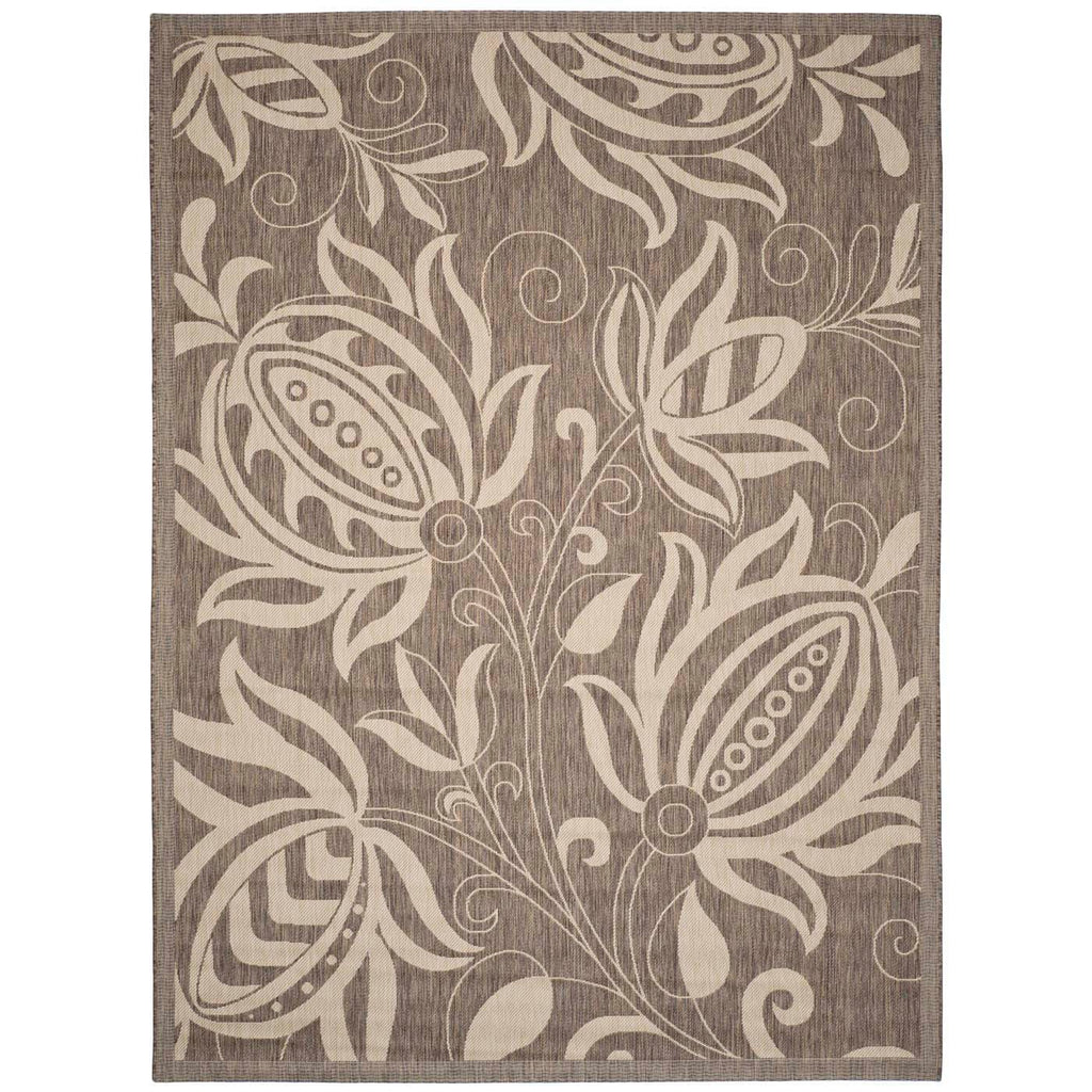 Safavieh Courtyard Rug Collection: CY2961-3009 - Brown / Natural