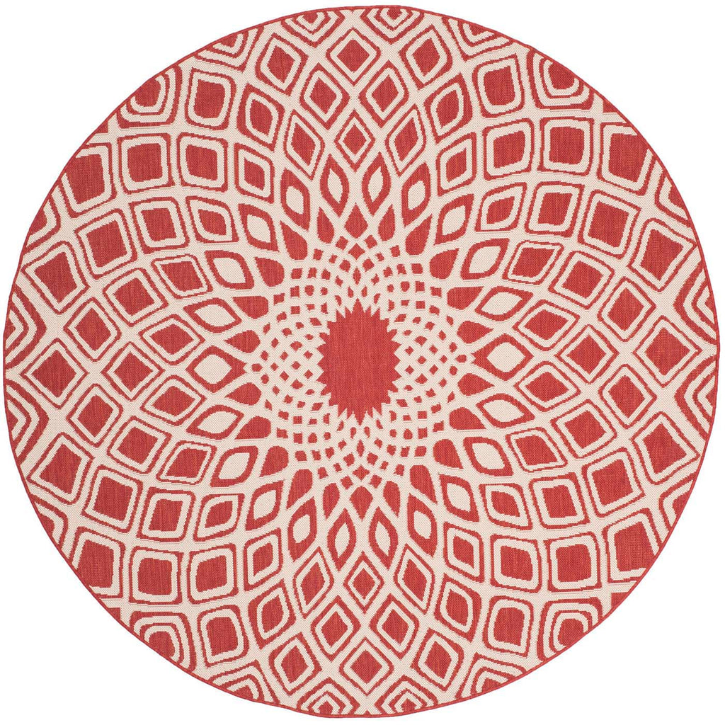 Safavieh Courtyard Rug Collection: CY6616-23821 - Red / Beige