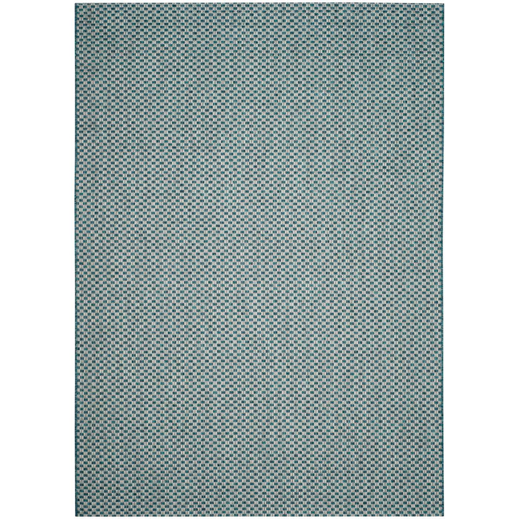 Safavieh Courtyard Rug Collection CY8653-37221 - Turquoise / Light Grey