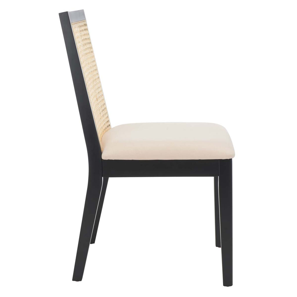 Safavieh Levy Dining Chair - Black / Beige / Natural