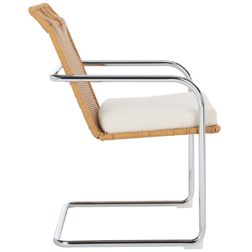 Safavieh Malou Rattan Dining Chair - Cream / Natural