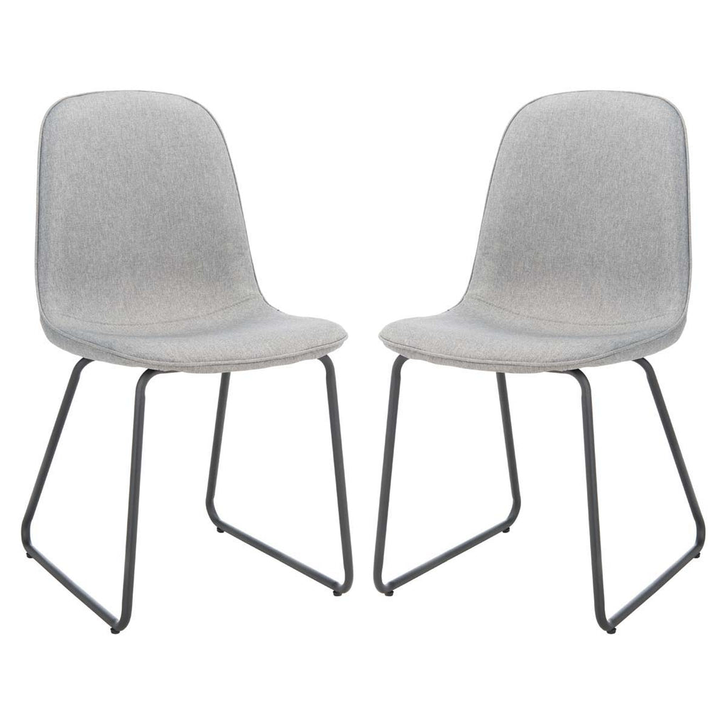 Safavieh Makalu Dining Chair - Grey / Black (Set of 2)