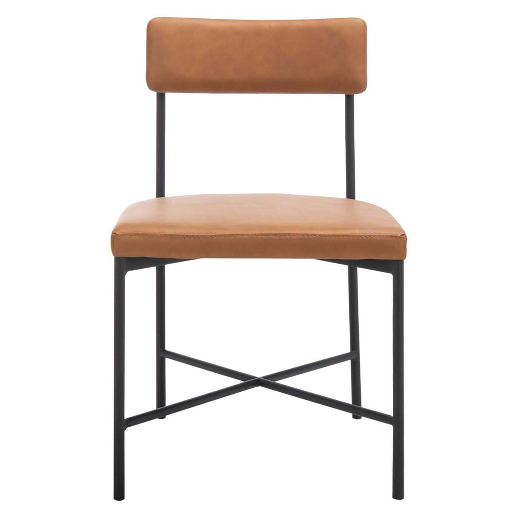 Safavieh Archer Dining Chairs, Set of 2 - Cognac / Black