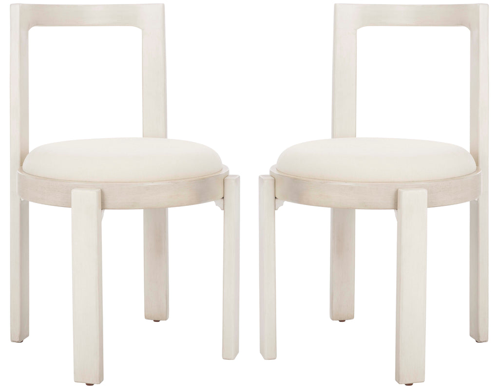 Safavieh Estes Round Dining Chair (Set of 2) - White
