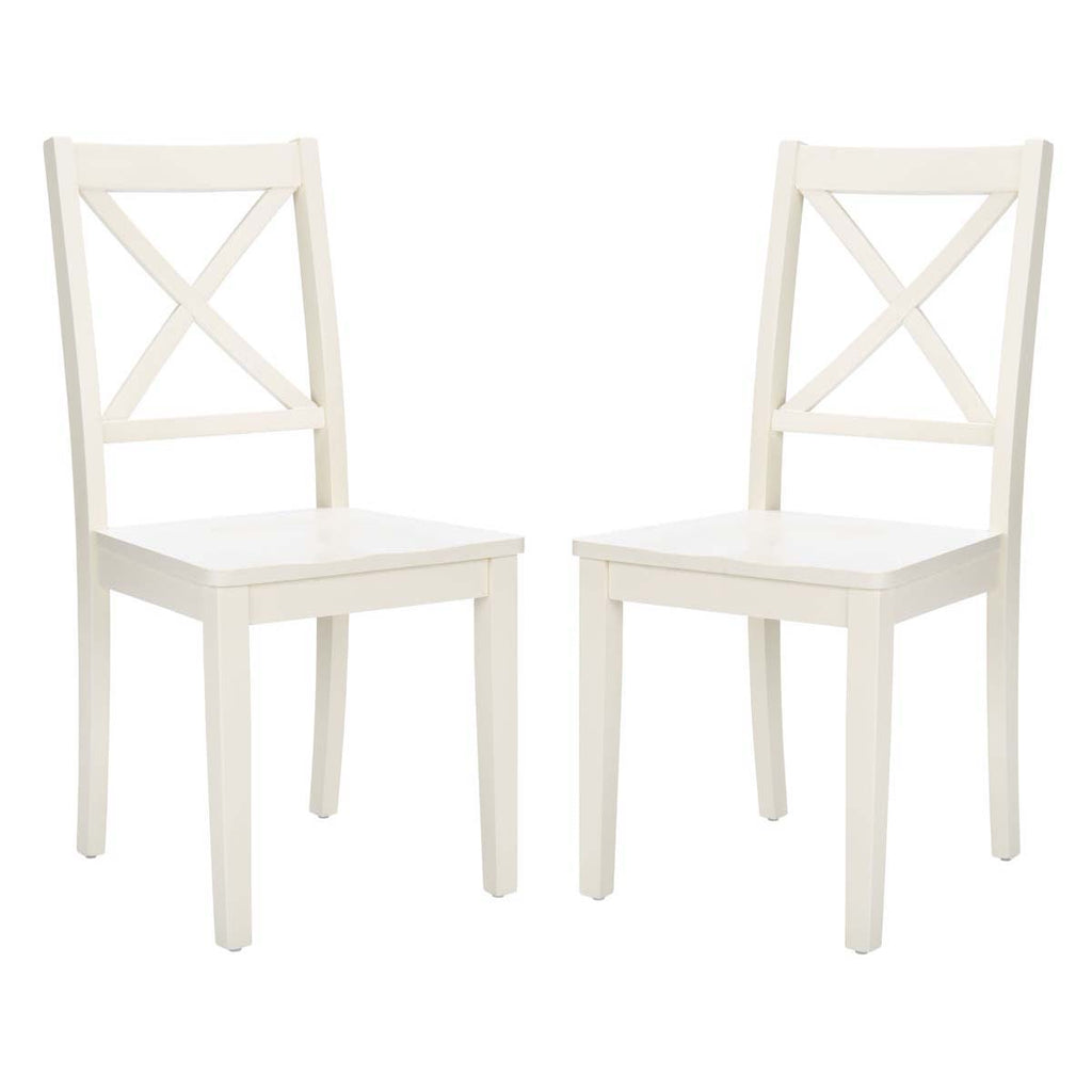 Safavieh Silio X Back Dining Chair-White (Set of 2)