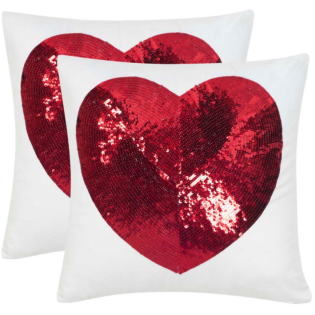 Safavieh Sweet Heart  Pillow - Red