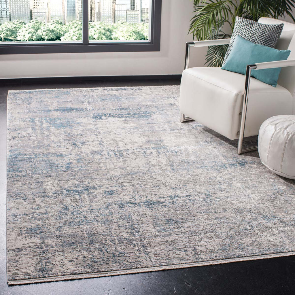 Safavieh Eclipse 700 Rug Collection ECL708G - Grey / Teal