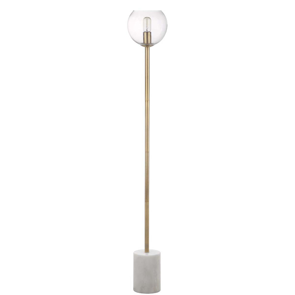 Safavieh Bradley Floor Lamp-White/Brass Gold