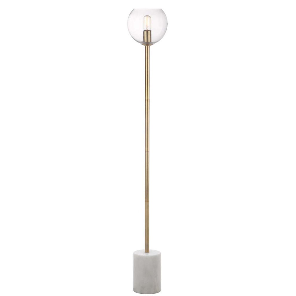 Safavieh Bradley Floor Lamp-White/Brass Gold