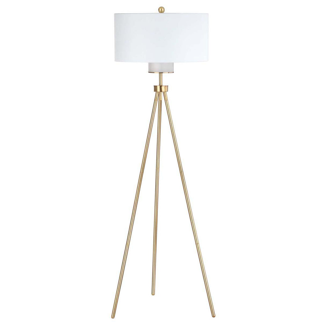 Safavieh Enrica 66 Inch H Floor Lamp-Brass/Gold