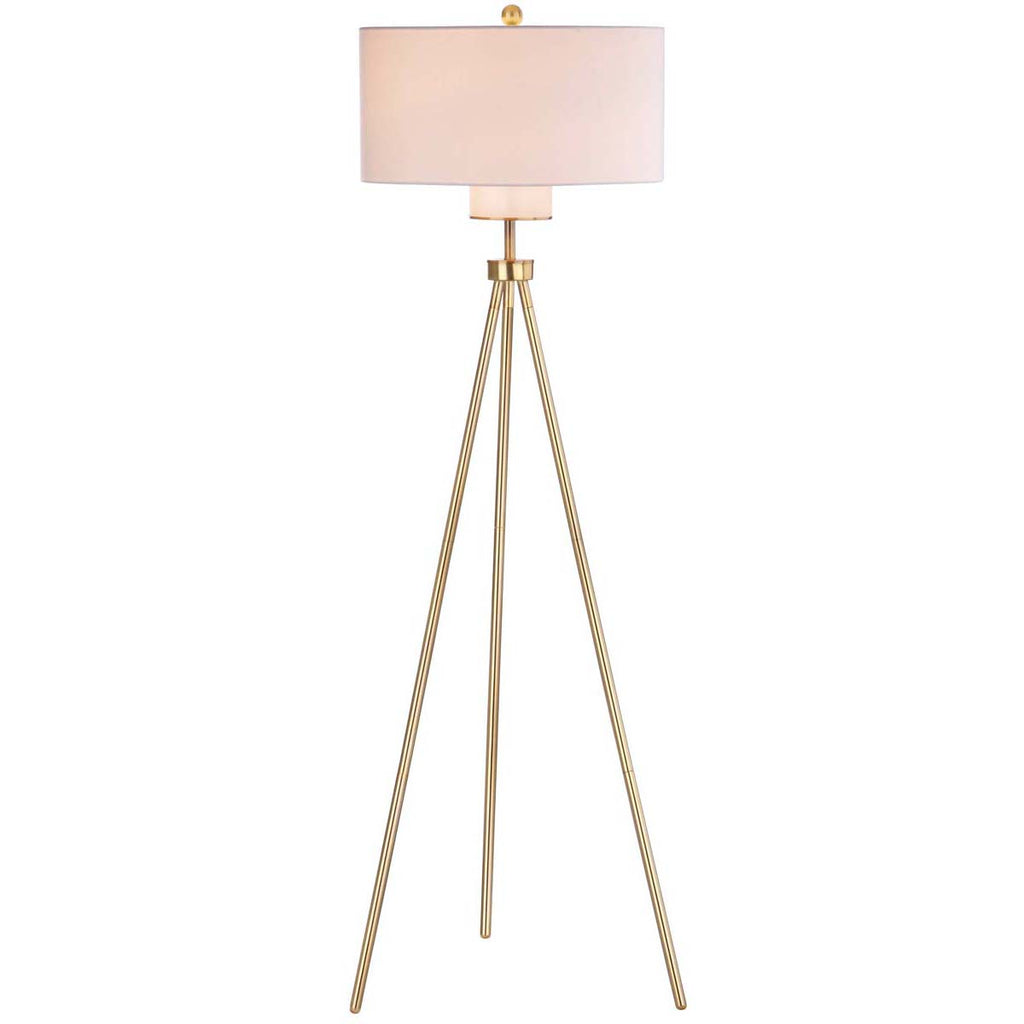 Safavieh Enrica 66 Inch H Floor Lamp-Brass/Gold