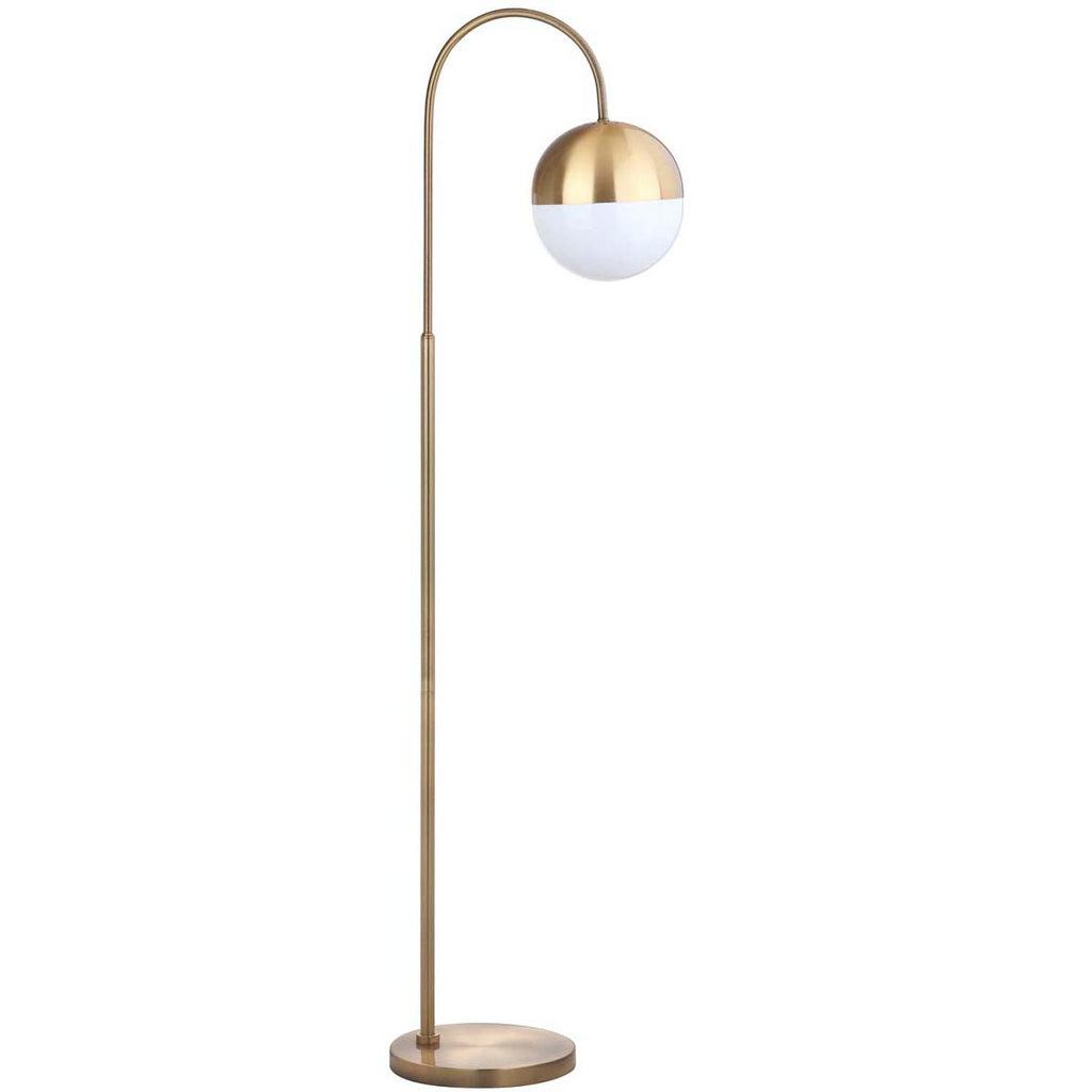 Safavieh Jonas 55.5 Inch H Floor Lamp-Brass Gold