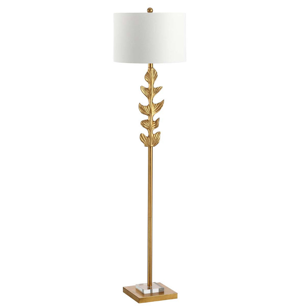 Safavieh Georgiana Floor Lamp-Gold Leaf