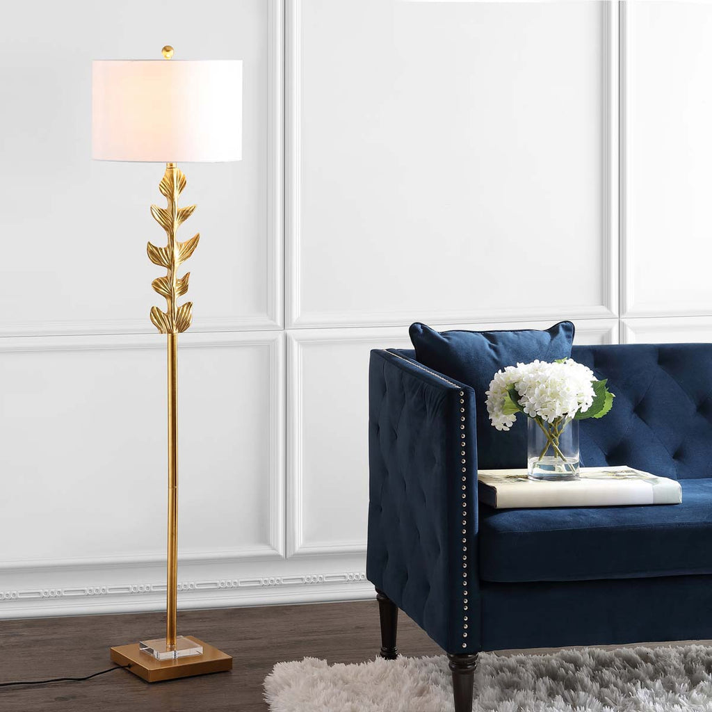 Safavieh Georgiana Floor Lamp-Gold Leaf