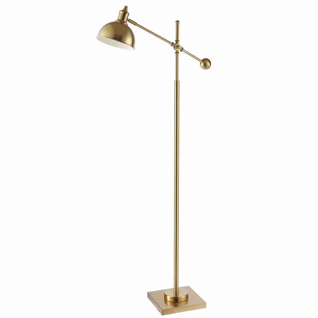 Safavieh Dagen Floor Lamp-Brass Gold