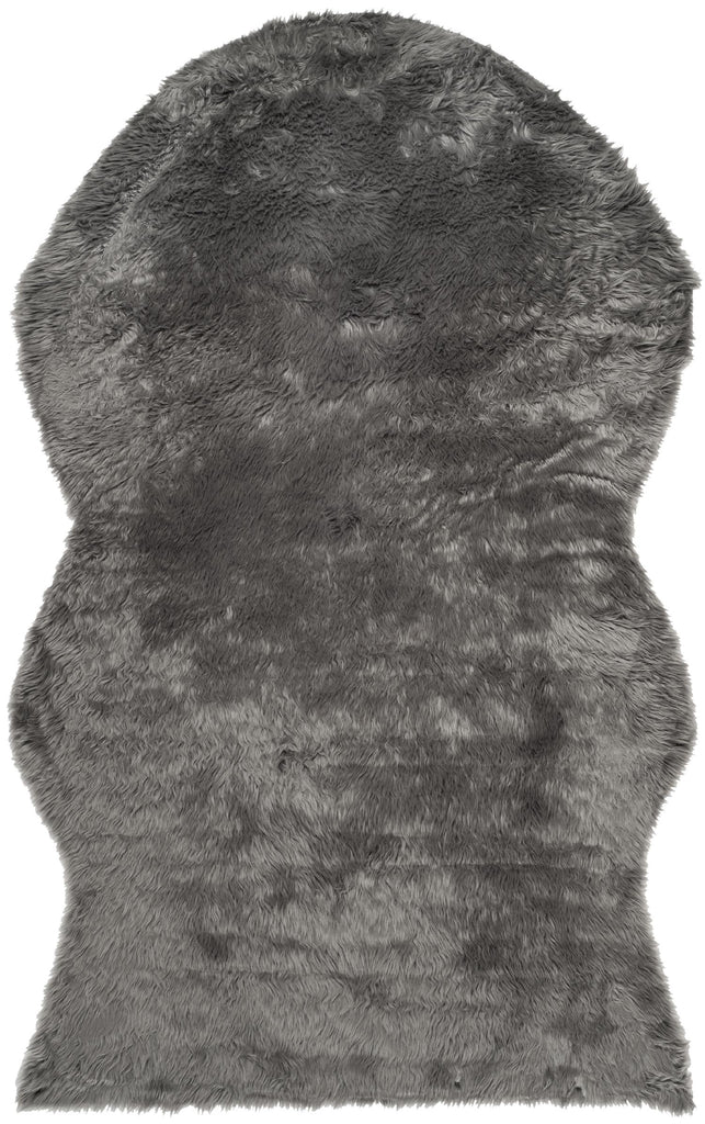 Faux Fur Sheepskin Area Rug, FSS115D, 200 X 300 cm in Grey