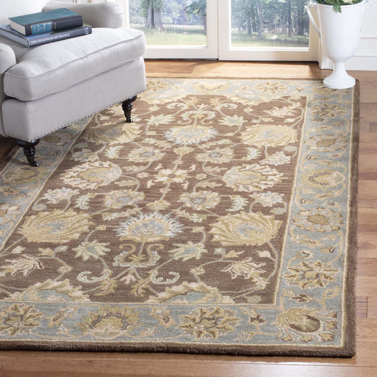 Safavieh Heritage Rug Collection HG343J Brown / Blue