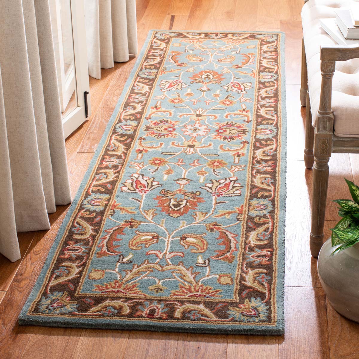 Safavieh Heritage Rug Collection HG812B Blue / Brown