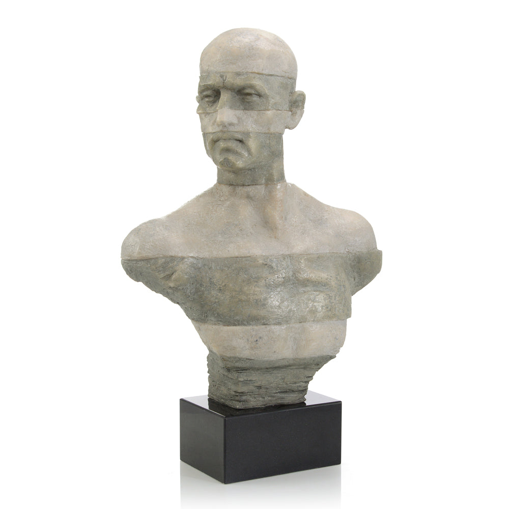 Two-Tone Gray Bust Sculpture | John-Richard - JRA-14010