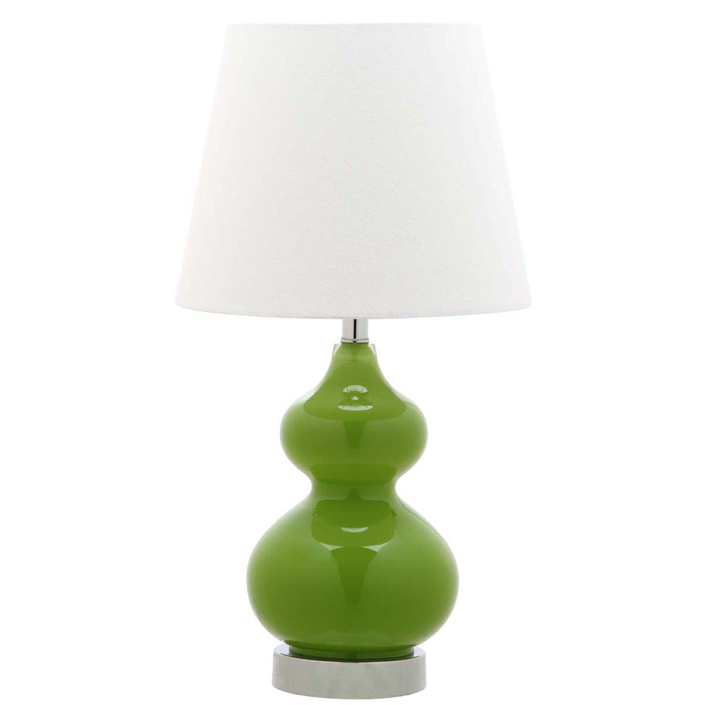 Safavieh Eva Double Mini Table Lamp-Green