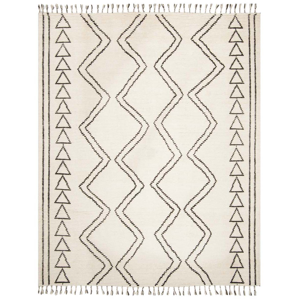 Safavieh Kenya Rug Collection KNY513A Ivory / Black Safavieh Home