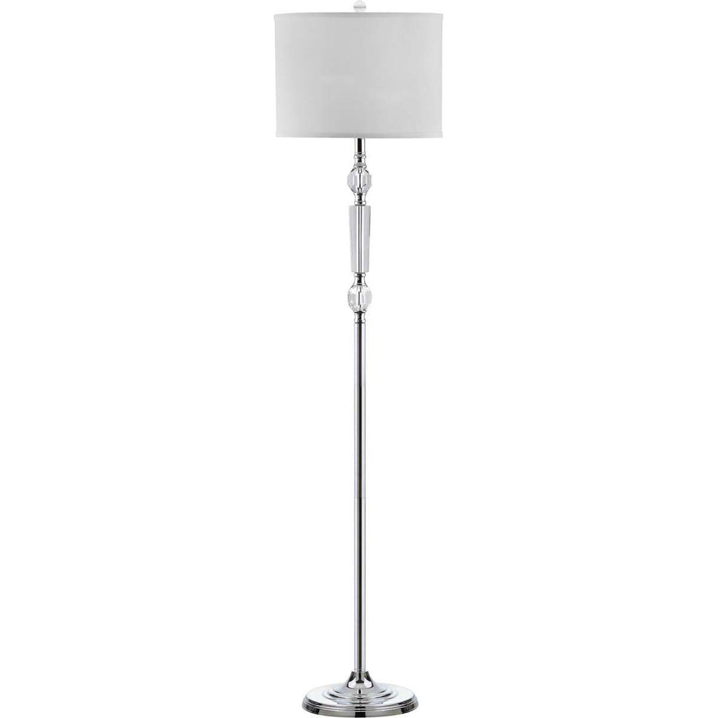 Safavieh Fairmont 60 Inch H Floor Lamp-Clear/Chrome