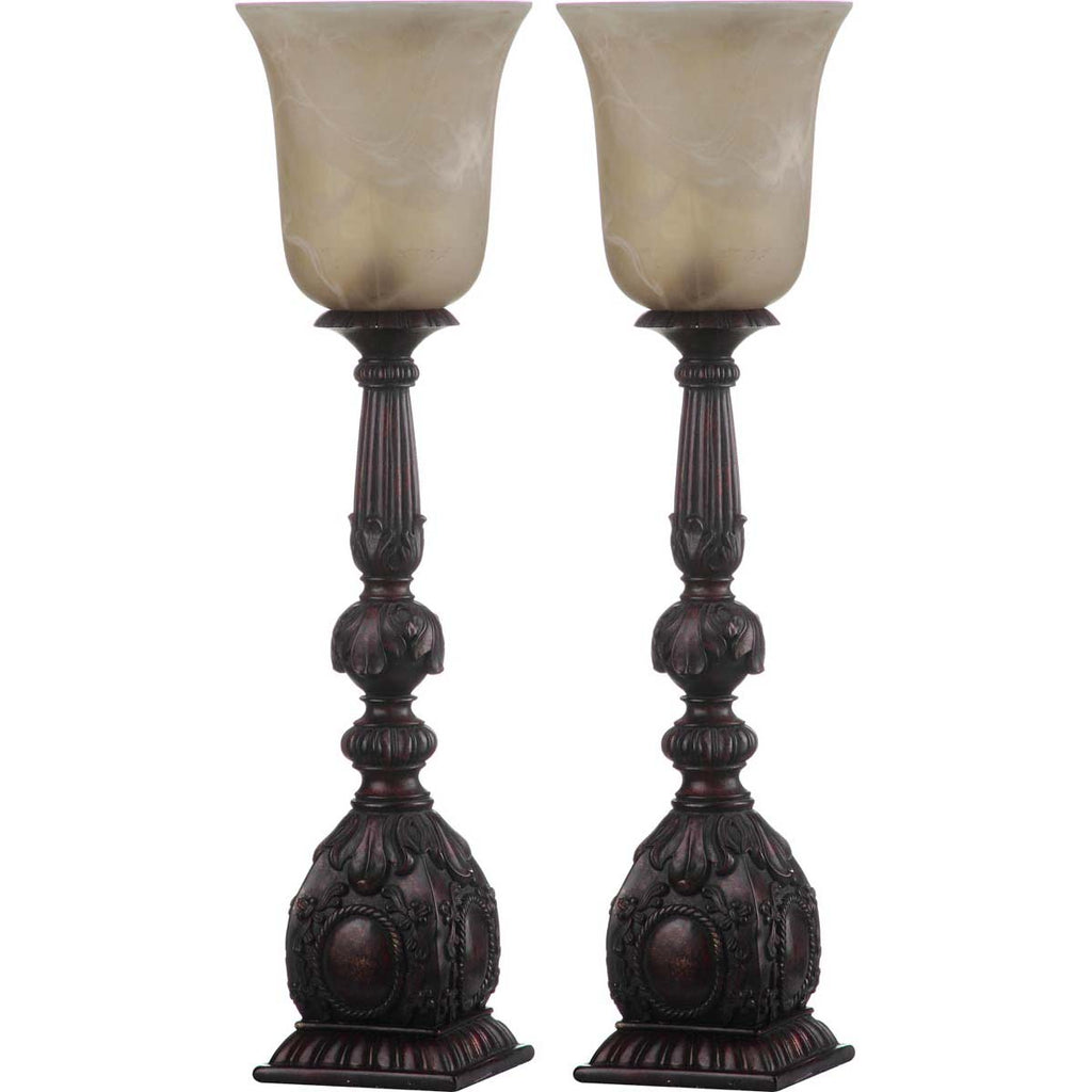 Safavieh Dion 27.5 Inch H Arifact Table Lamp-Oil Rubbed Bronze (Set of 2)