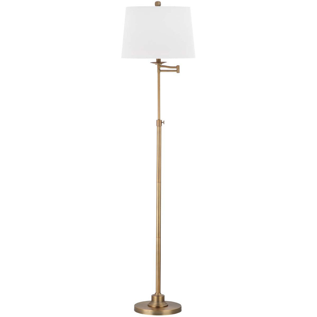 Safavieh Nadia 64.25 Inch H Adjustable Floor Lamp-Gold