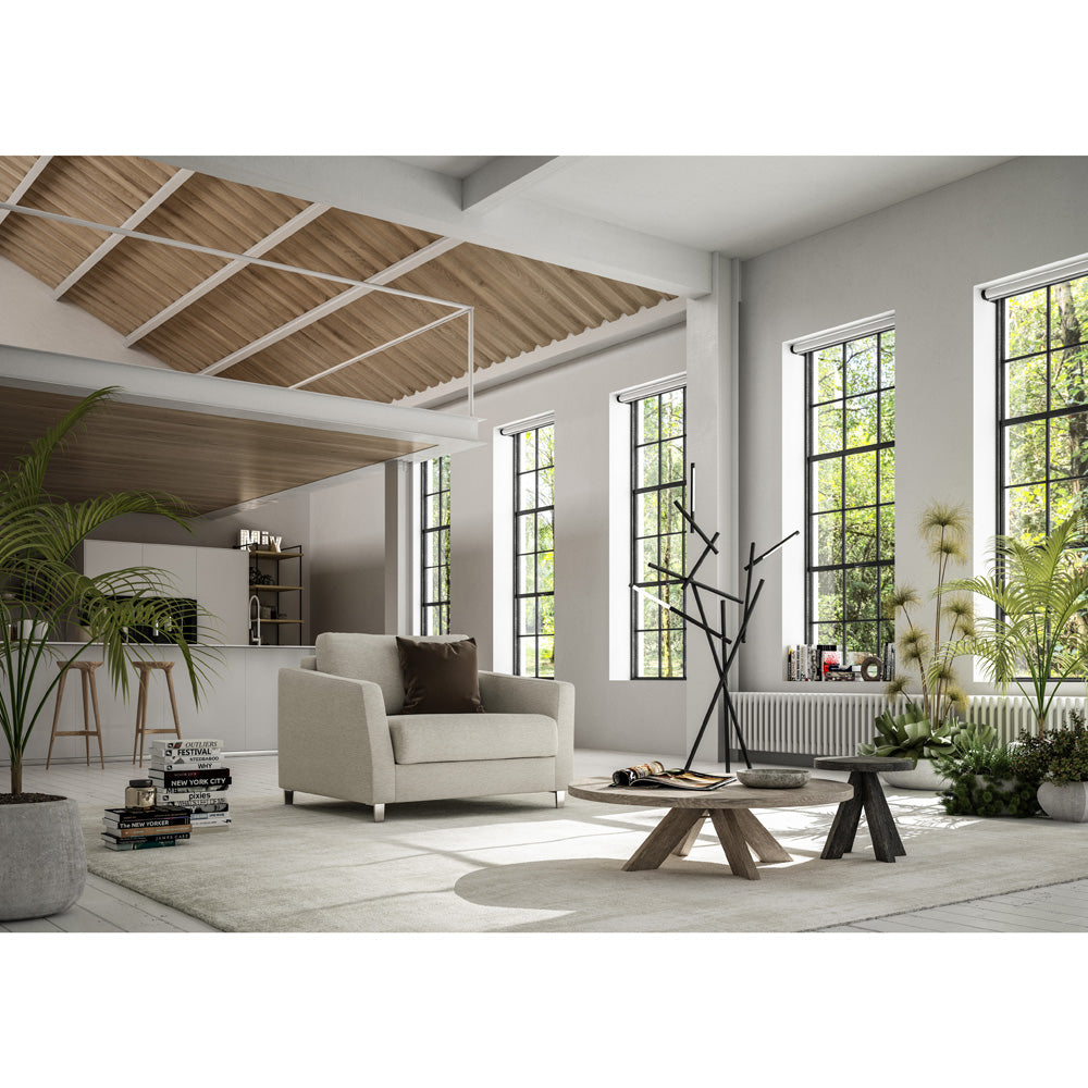 Monika Cot Chair Sleeper  | Luonto Furniture - Fun 496 -234/9 Chrome