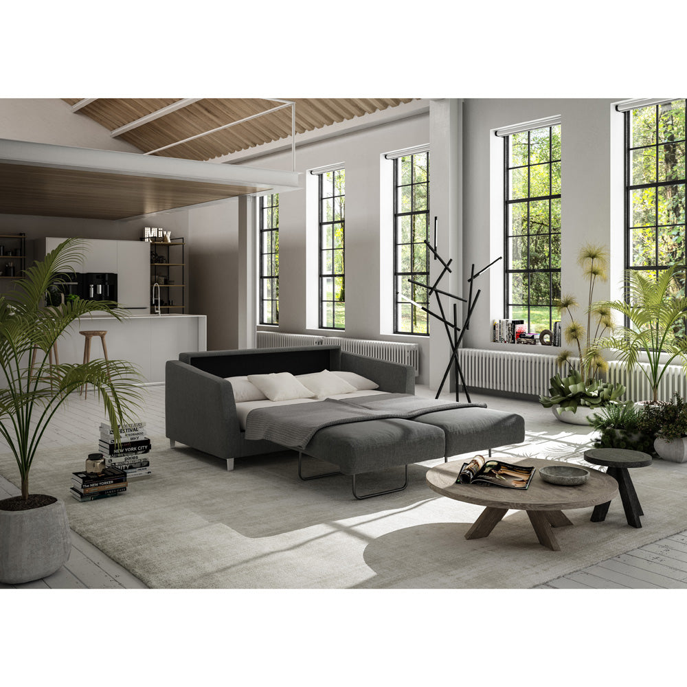 Monika Full XL Loveseat Sleeper  | Luonto Furniture - Oliver 515 -234/9 Chrome