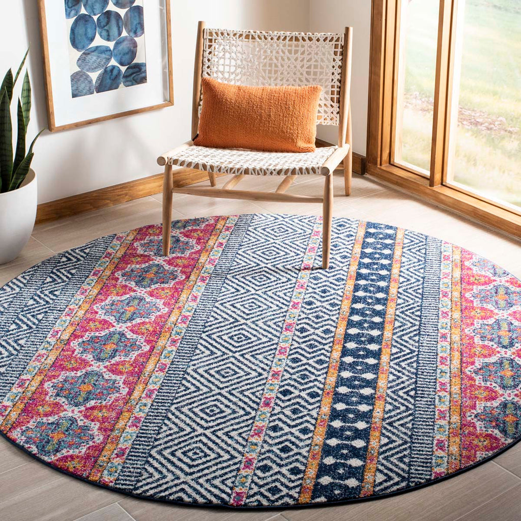 Safavieh Madison 700 Rug Collection MAD797N - Navy / Ivory