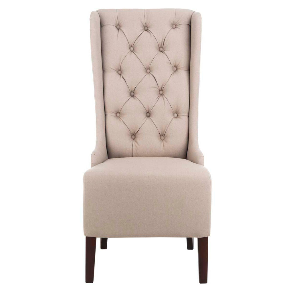 Safavieh Becall 20H Linen Dining Chair - Taupe