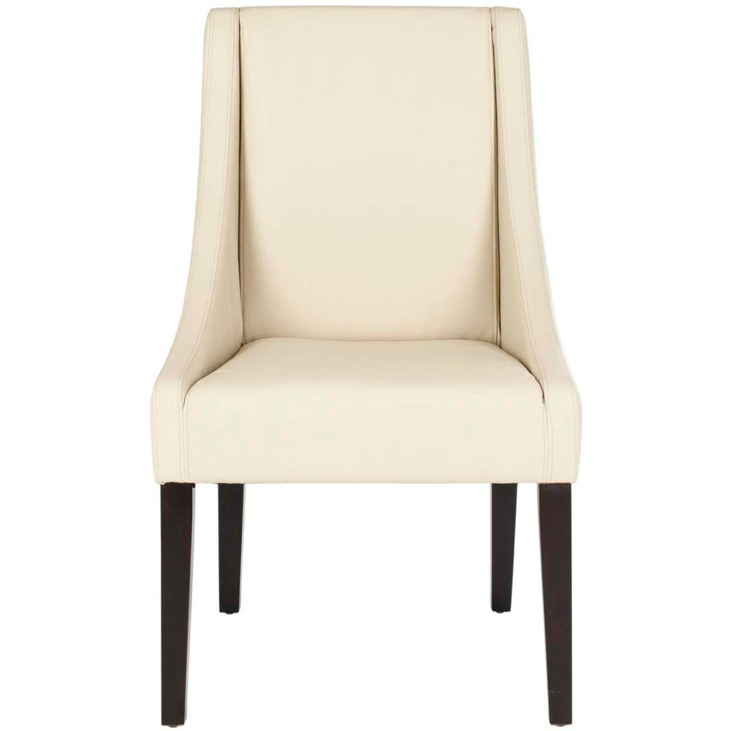 Safavieh Britannia 19''H Kd Side Chairs (Set Of 2)-Cream / Leather