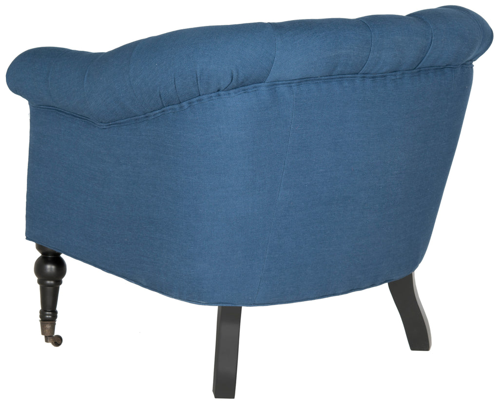 Safavieh Nicolas Tufted Club Chair-Steel Blue
