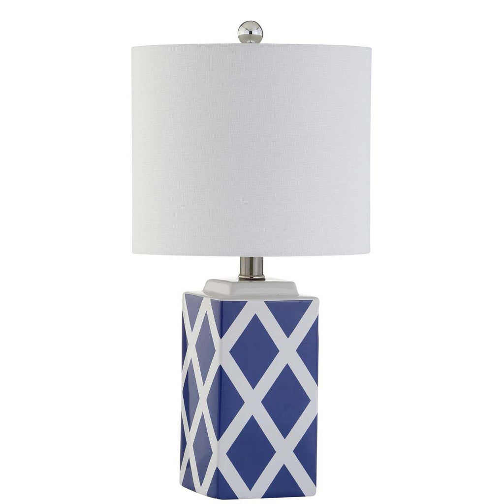 Safavieh Soria Table Lamp-White/Blue